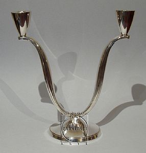 Pair of silver candlesticks